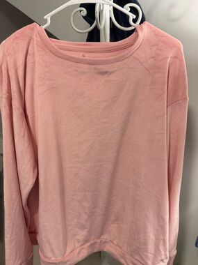 Cuddl Duds Pale Pink Cozy Top